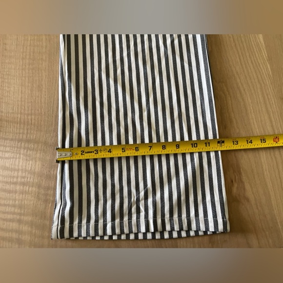 Privy| Nautical Pinstriped Strapless Jumpsuit in Cropped Wide Leg•••Size Large - Picture 14 of 15